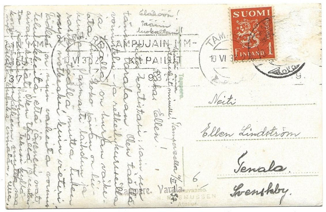Viestillinen No 4 Tampere (1937) Ampujain MM-kilpailut