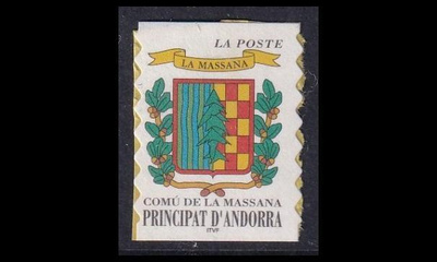 Andorra Fr 533 ** Käyttösarja vaakuna Massana (1999)