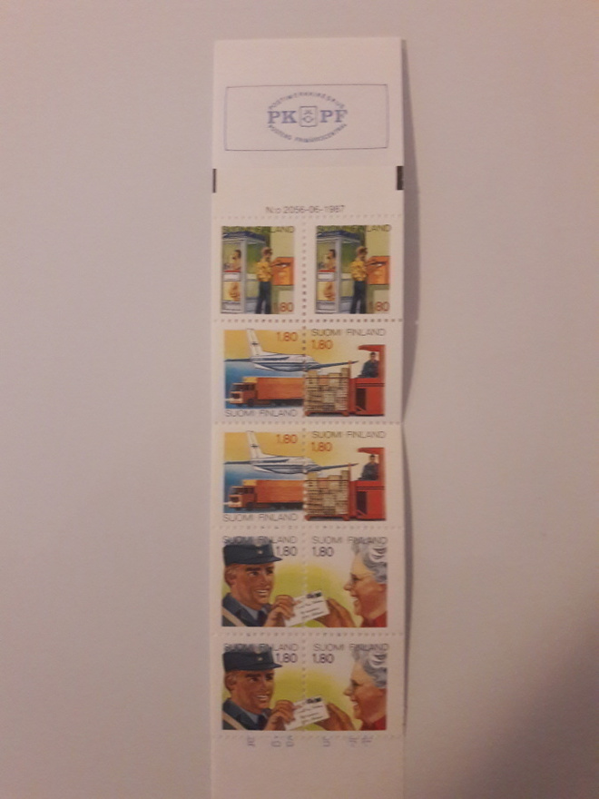 Postimerkkivihko**. Alennuspostimerkit Tele 1987