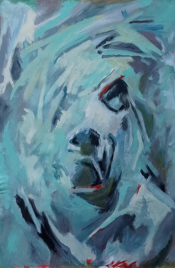Orfeus (akryylimaalaus kankaalle 55 cm x 75 cm)