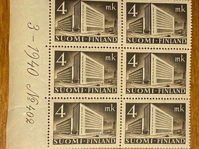 YLEISMERKKI POSTITALO 4MK NUMEROKUUSILO**