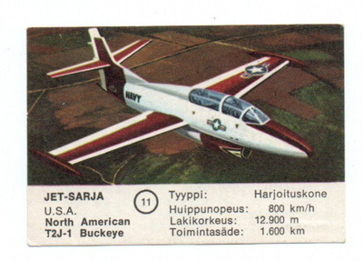 Purkkakuva Fazer JET-sarja n:o 11 NORTH AMERICAN T2J-1 BUCKE
