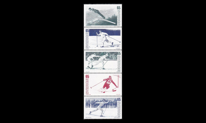 Ruotsi 836-40hb ** Hiihtourheilu (1974)