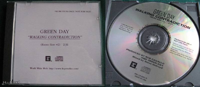 Green Day: Walking contradiction - Cds   (Harvinainen promo)