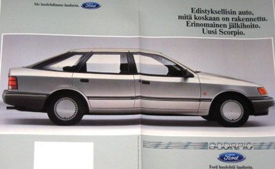 1985 Ford Scorpio esite - KUIN UUSI - suom