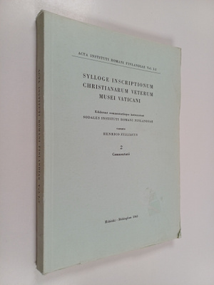Henrico Zilliacus : Sylloge inscriptionum christianarum v...