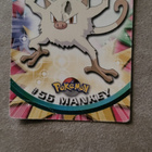 Mankey #56 Pokemon 1999 Topps TV blue logo card - pikkukuva 2