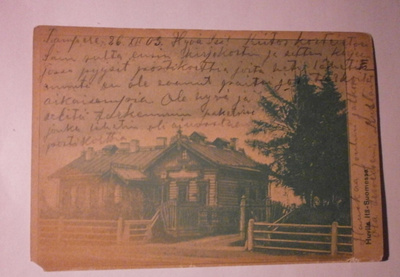 Huvila Itä-Suomessa, vanha mv pk, p. 1903