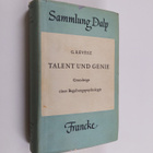 Dr. G. Revesz : Talent und genie : grundzuge einer Begabu... - pikkukuva 1