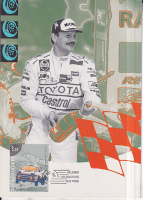 Juha Kankkunen, ralli, maksimikortti Helsinki 10.5.1995.e217