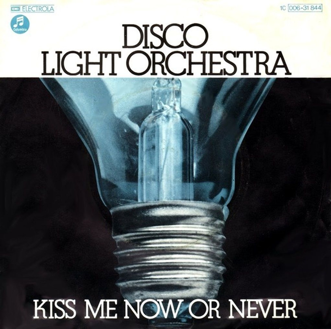 DISCO LIGHT ORCHESTRA: Kiss Me Now And Never / Claudine  7"
