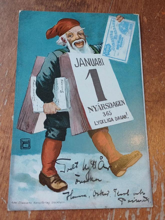 Henry Ericsson Joulupukki postikortti
