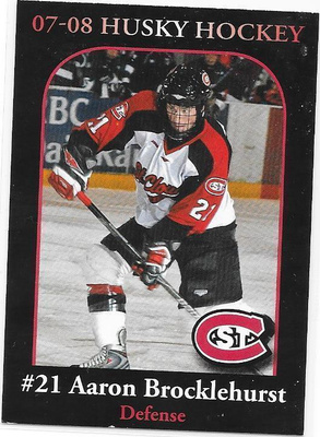 07-08 St Cloud State Huskies #21 Aaron Brocklehurst Pelicans
