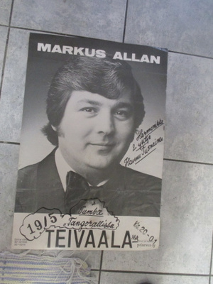 MARKUS ALLAN - vanha orig keikkajuliste