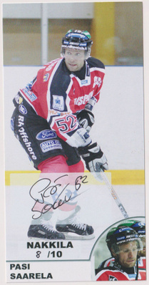 2007-08 Porin Ässät Teamset Pasi Saarela AU ** / 10
