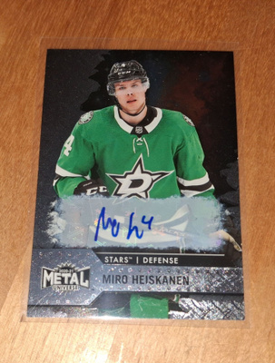 20-21 UD Metal Universe Autograph Miro Heiskanen