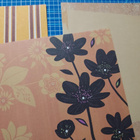 3 kpl 15x15 oranssisävyisiä papereita - pikkukuva 2
