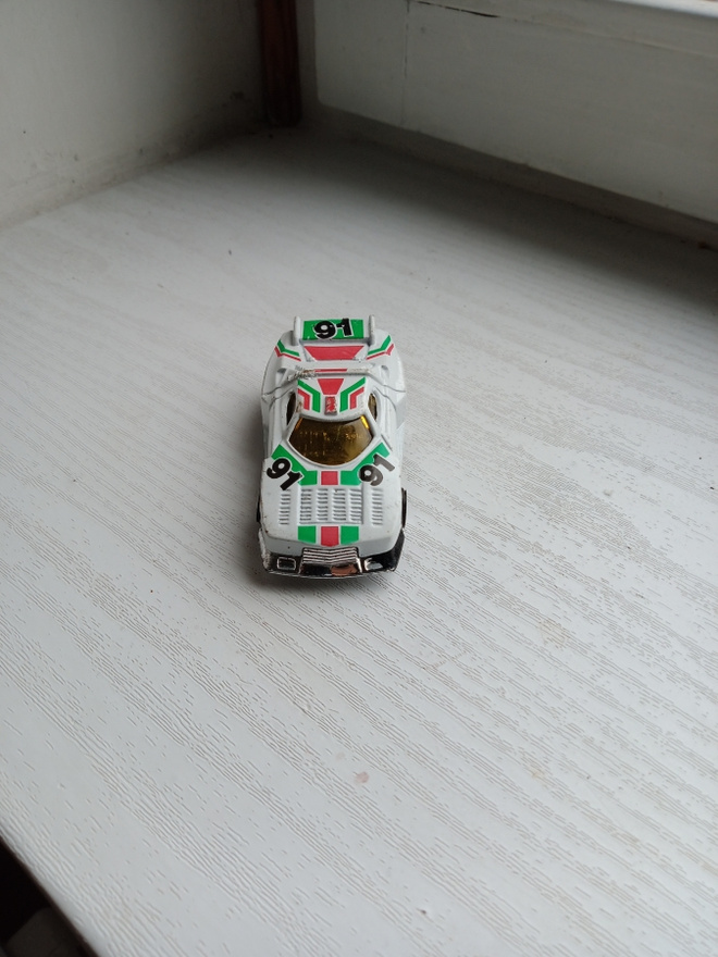 Vanha leikkiauto Marz Karz /Lancia Stratos Turbo Group S8006