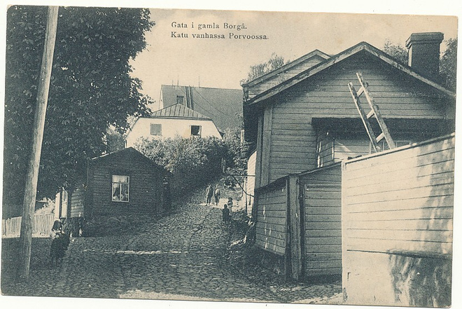 PORVOO - vanha Carte Postale, kulk. 1918