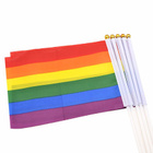 Sateenkaari lippu - Rainbow flag UUSI koko 14 cm x 21 cm - pikkukuva 4