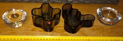 Iittala Kynt.jalat / Aaltomaljat 4kpl.