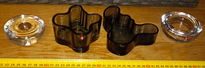 Iittala Kynt.jalat / Aaltomaljat 4kpl.