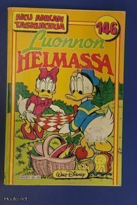 Aku Ankan taskukirja N:o 146. Luonnon helmassa. 1.painos.