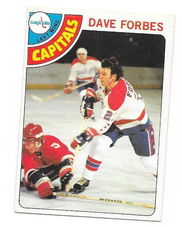 1978-79 OPC #167 Dave Forbes Washington Capitals