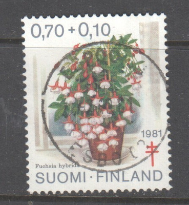 1981 TUB 0,7 mk kaunisleimaisena.