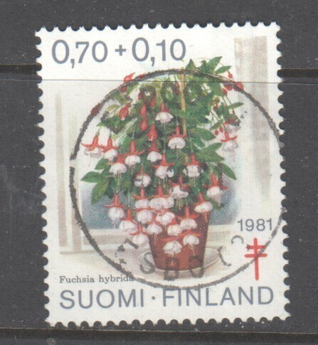 1981 TUB 0,7 mk kaunisleimaisena.