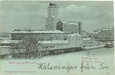Viipuri 1901 Viipurin linna (huom. tekstit kortilla)