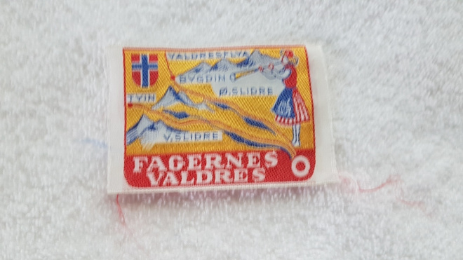 Fagernes Valdres Norja Kangasmerkki