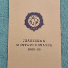 HJK Jääkiekko - kausikirja 1965-1966 - pikkukuva 1