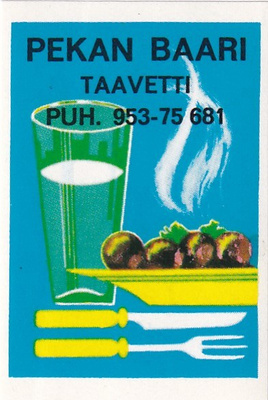 Taavetti. Pekan baari  ,   b419