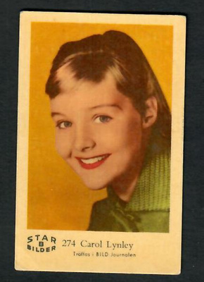 Keräilykuva - Carol Lynley 274 Star B Bilder