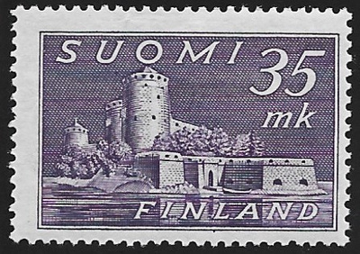 1949 M-30 Olavinl 35 mk tummanviolett  ** LaPe 360 c HSP Lm6