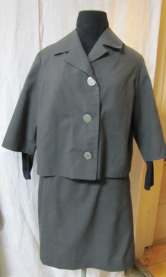 Harmaa jakkupuku - VINTAGE-