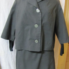 Harmaa jakkupuku - VINTAGE- - pikkukuva 1
