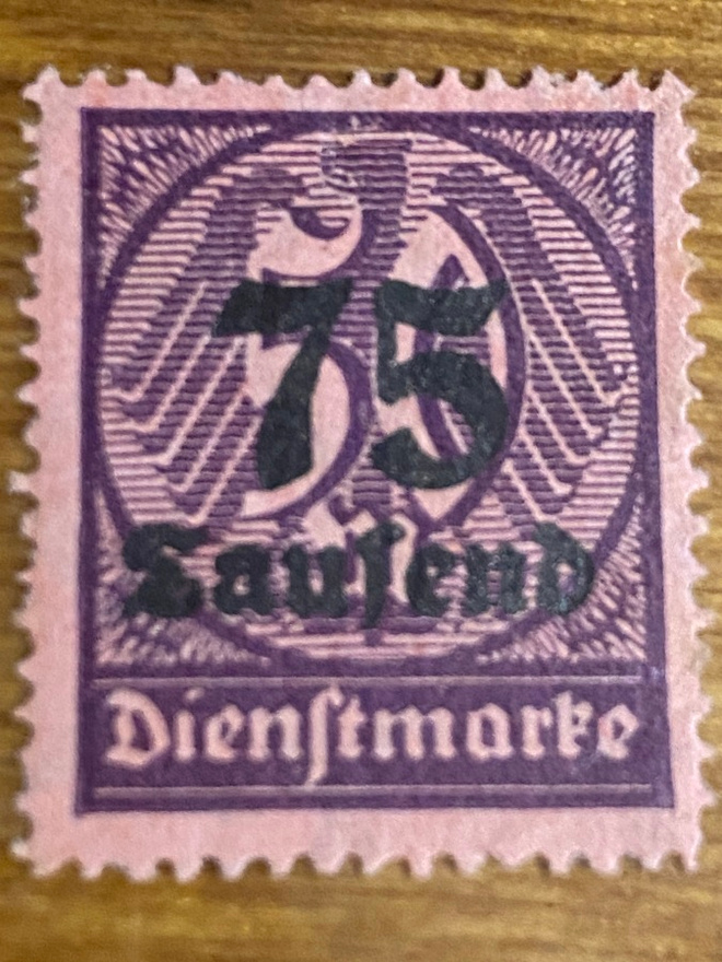 SAKSA REICH 1923 VIRKAMIESMERKKI**
