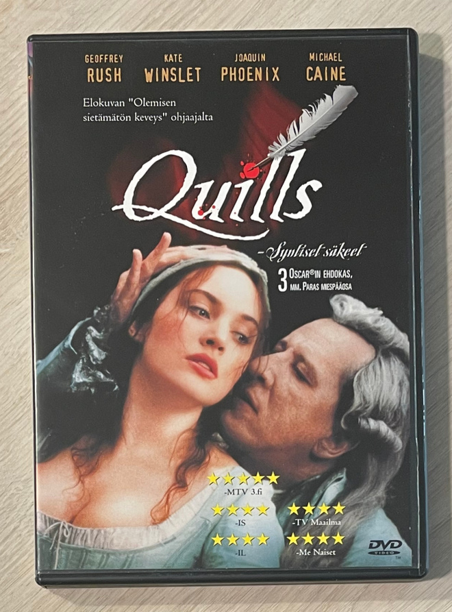 Quills - syntiset säkeet (2000) Kate Winslet, Geoffrey Rush