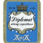 Auran Panimo Diplomat strong exportbeer Etiketti - pikkukuva 1