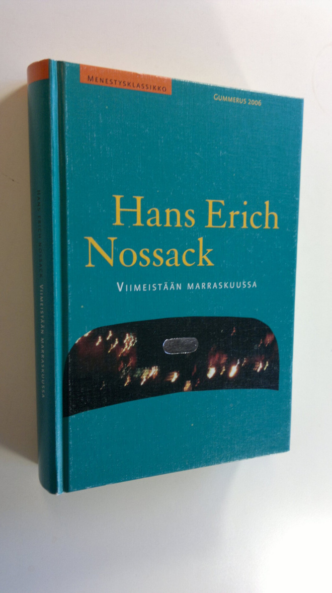 Hans Erich Nossack : Viimeistään marraskuussa