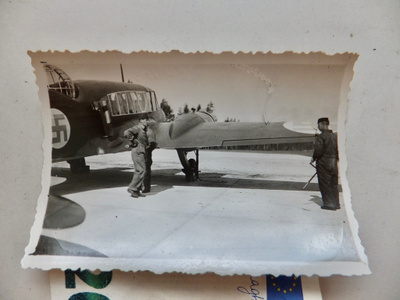 VANHA Valokuva Ilmavoimat Lentokone Caproni Ca.313 1937