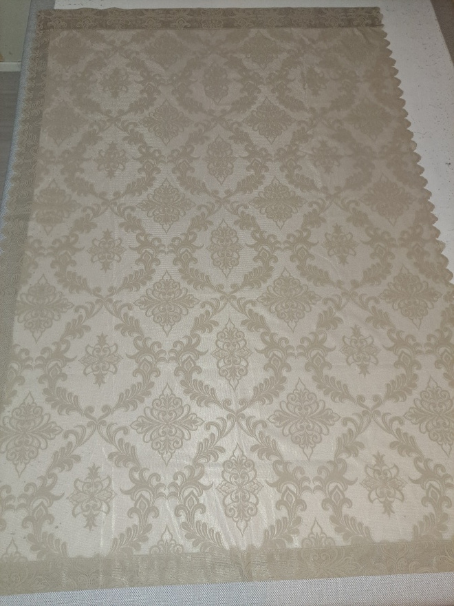 2 kpl vanhan vihreät pitsi verhot 112x162cm