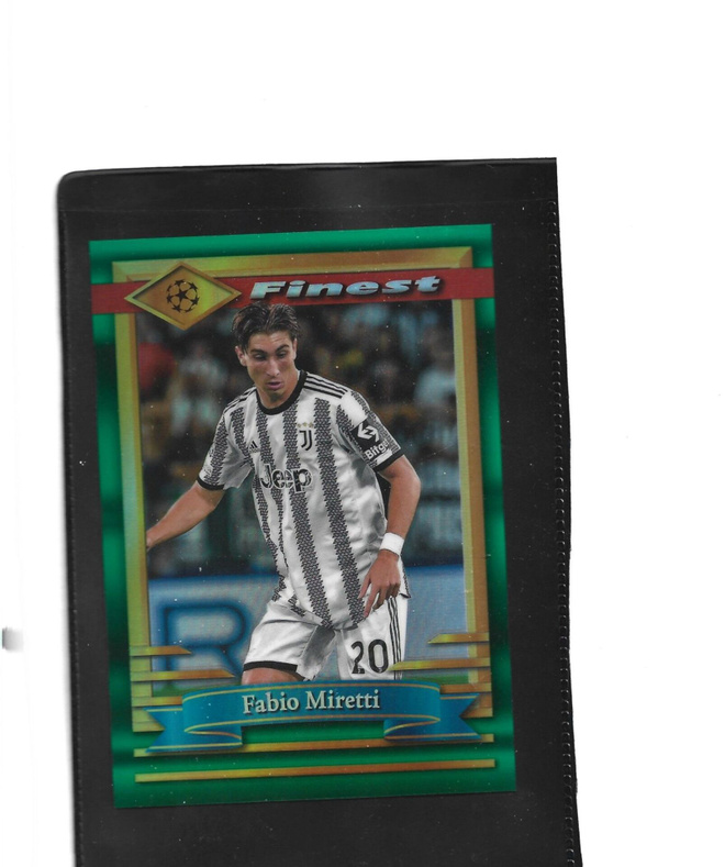 FABIO MIRETTI - JUVENTUS #83 - JUMBO - 2022-23 TOPPS FINEST 