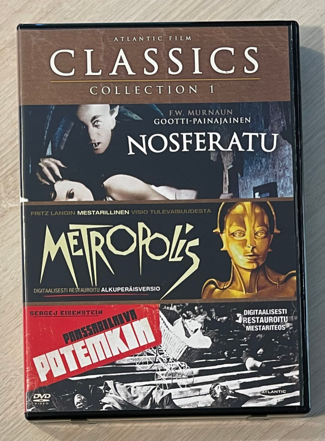 Nosferatu / Panssarilaiva Potemkin / Metropolis (3DVD)
