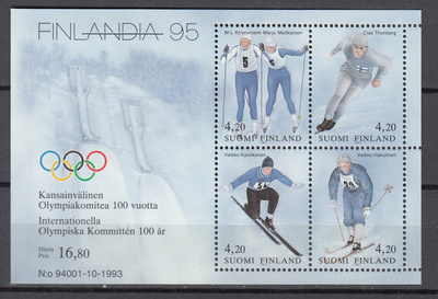 1994 FINLANDIA blokki Olympiakomitea **