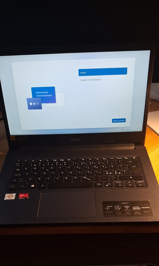 Acer kannettava tietokone