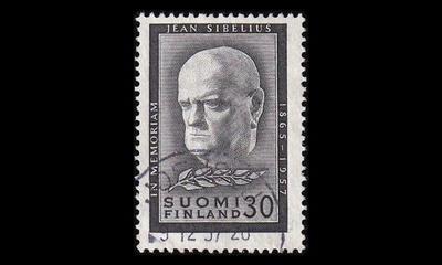 487 o Jean Sibelius loisto Joensuu 9.12.57 (1957)