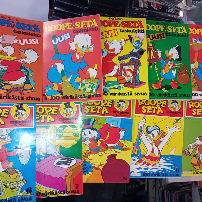 Roope-setä taskulehti 1978-1987 numerot 1-95
